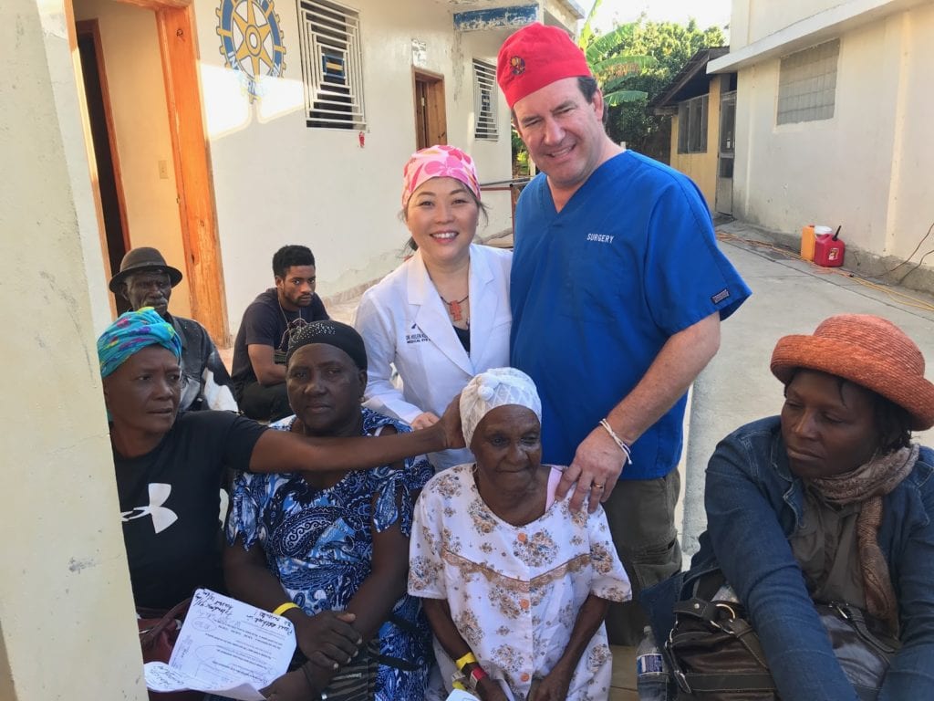 Helen K of Medical Eye Center volunteering in Haiti